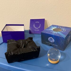 Crystal Ball with Stand and Box